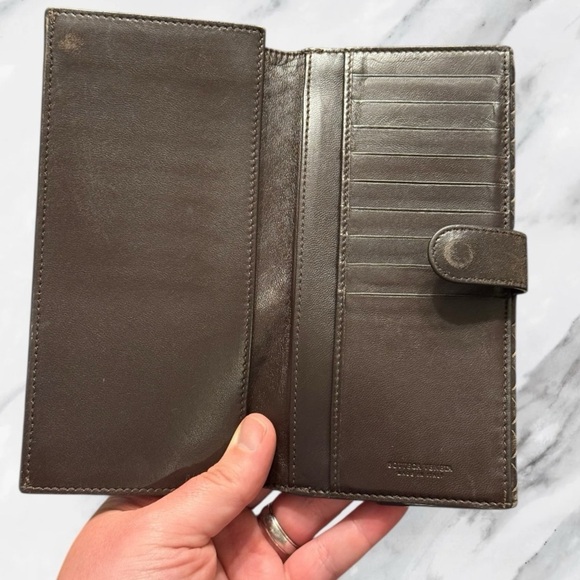 Bottega Veneta Brown Intrecciato Leather Wallet - Picture 3 of 7